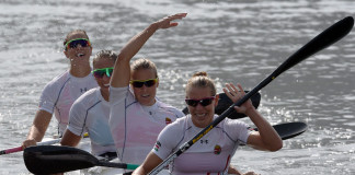 A 8. magyar aranyérmet a női kajaknégyes hozta