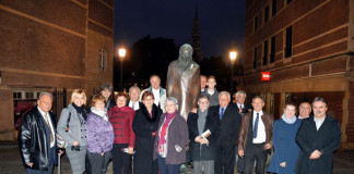 Csáky Pál látogatói csoportja Brüsszelben