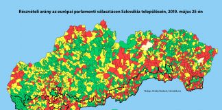 Az EP-választás eredményei a felvidéki településeken