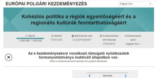 Az Interneten is összegyűlt az egymillió aláírás a nemzeti régiókért indított európai polgári kezdeményezéshez