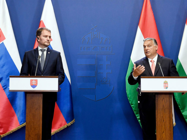Orbán Viktor és Igor Matovic sajtótájékoztatóha