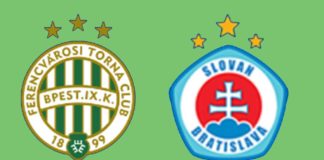 Ferencváros–Slovan BL-mérkőzés